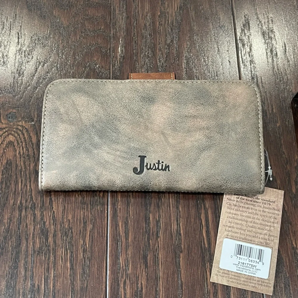 Justin Boots Women Wallet Western Design NEW